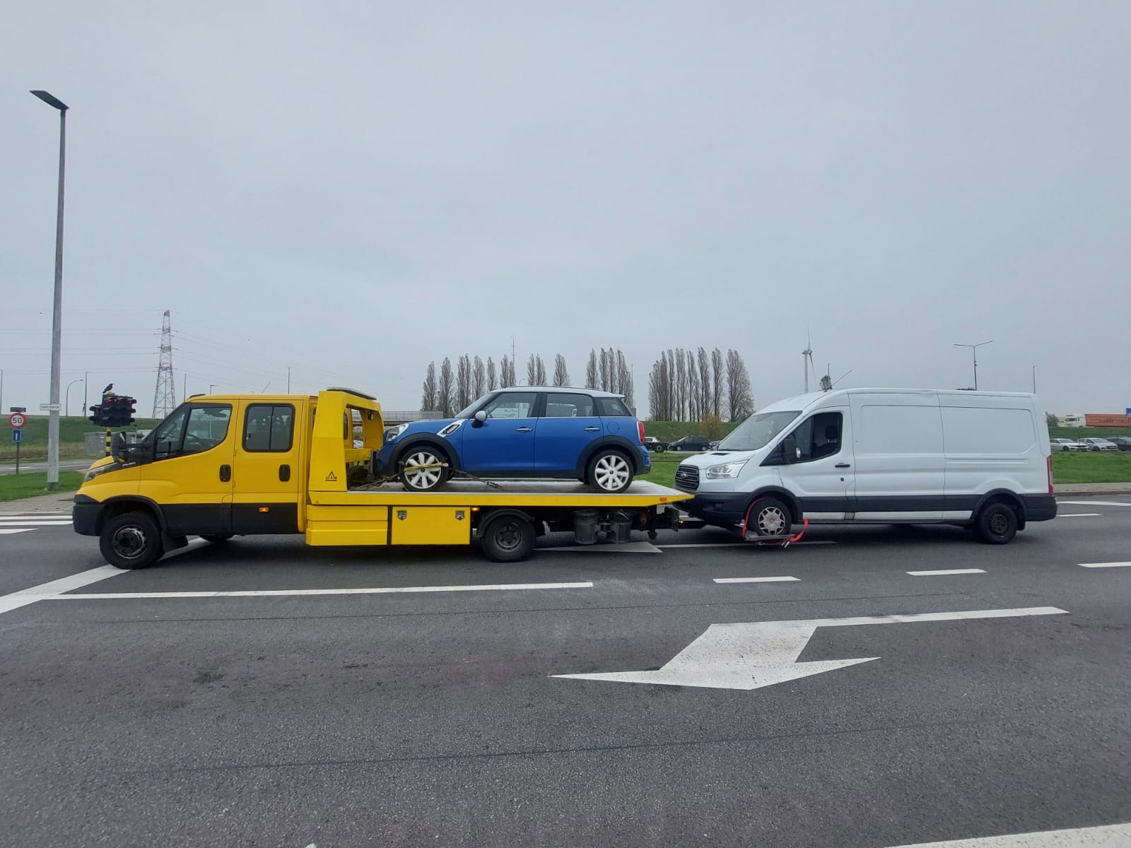 Faster Abschleppdienst unterwegs nach Gent